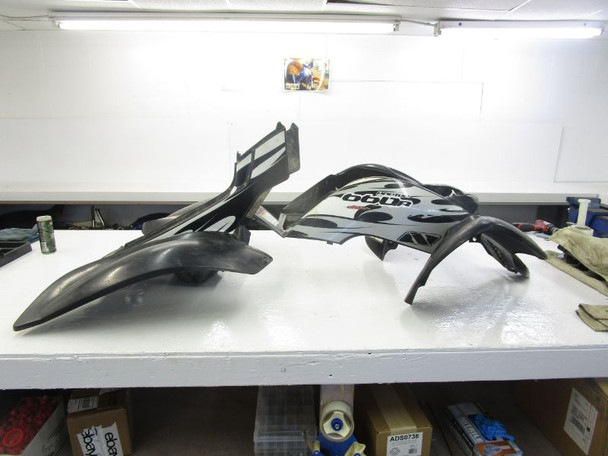 05 Yamaha Raptor YFM 660 Front Rear Fenders Black 5LP-W2151-10-00 2001-2005