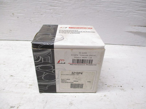 2005-2008 Evinrude 3.3L Etec 3.8940" Bore Wiseco Piston Kit 3210P4