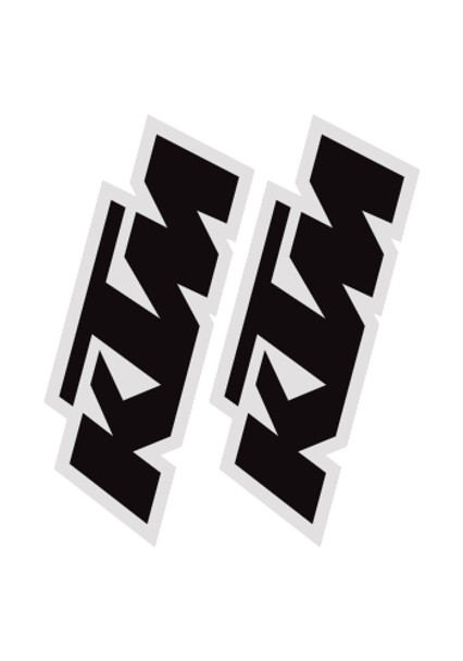 Factory Effex KTM Universal Fork Swingarm Stickers Black 19-44500