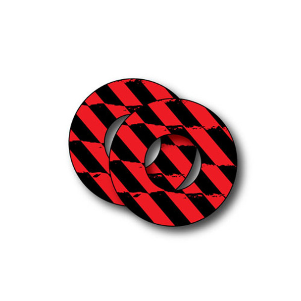 Factory Effex Grip Donuts Caution Black/Red 17-67904