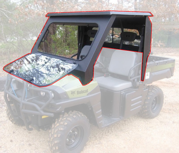 All Steel Complete Cab Enclosure System NoDoors for Bob Cat 14-20 3400 3600 3650