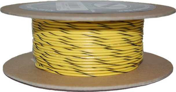 Yellow/Black Stripe 100ft 18 gauge 18ga Primary Wire Namz NWR-40-100