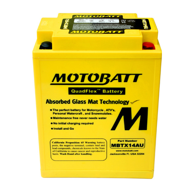 MotoBatt AGM Battery 82-83 for Honda V45 VF 750C Magna 1983-84 VF750 Interceptor