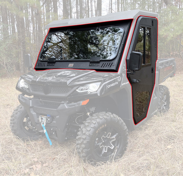 All Steel Cab Enclosure System Front Rear and Doors 23-24 CF Moto UForce 1000