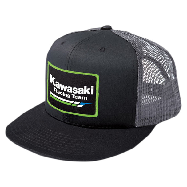 FX Kawasaki Racing Snapback Mesh Hat Gray/Black 18-86102