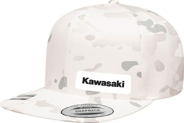 FX Kawasaki Snapback Hat Camo White 27-86106