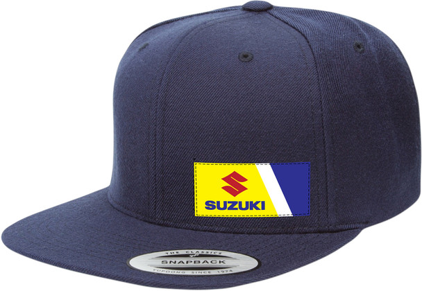 FX Suzuki Snapback Wedge Hat Navy Blue 23-86400