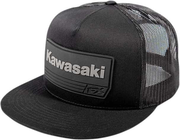 FX Kawasaki 2021 Racewear Snapback Mesh Hat Black 24-86110