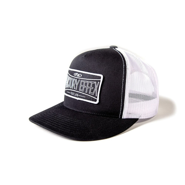 FX FX Established Snapback Mesh Curved-Bill Hat Black White 25-86710