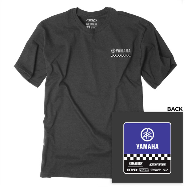 Factory Effex Yamaha Starting Line Short Sleeve Shirt Charcoal