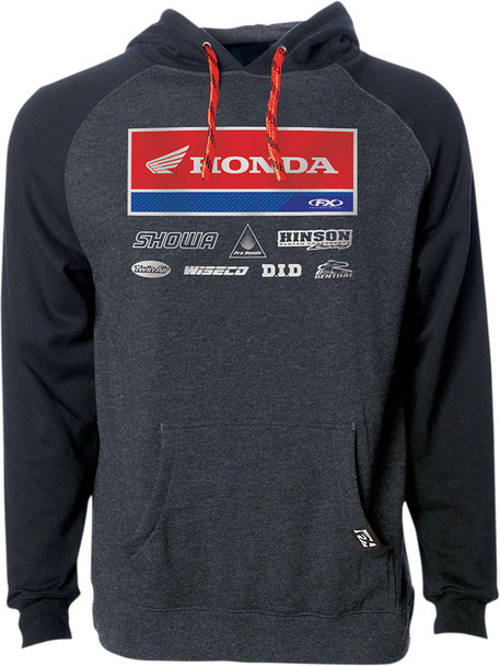 Factory Effex Honda 2021 Racewear Pullover Hoodie Black/Charcoal