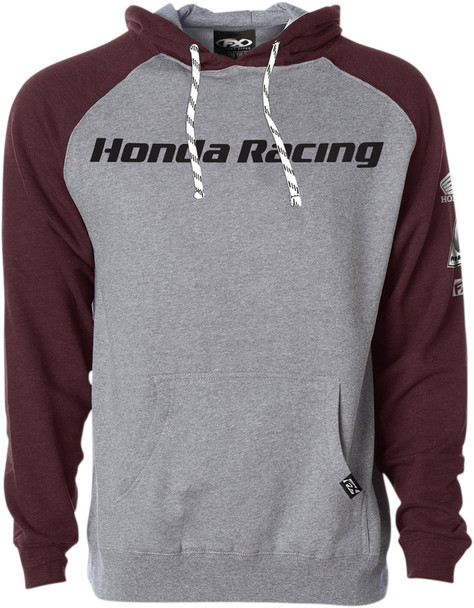 Factory Effex Honda Racing Pullover Hoodie Gray/Burgandy
