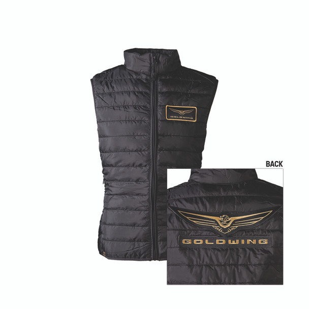 Factory Effex Honda Gold Wing Women's Puffer Vest Black