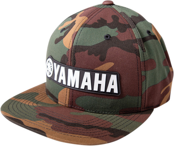 FX Yamaha Bold Snapback Hat Woodland Camo 24-86202