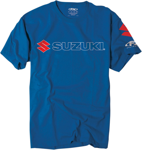 Factory Effex Suzuki Team Short Sleeve Shirt Blue