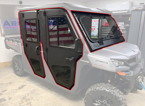 All Steel Complete Cab Enclosure System With Doors 23-24 for CF Moto UForce 1000