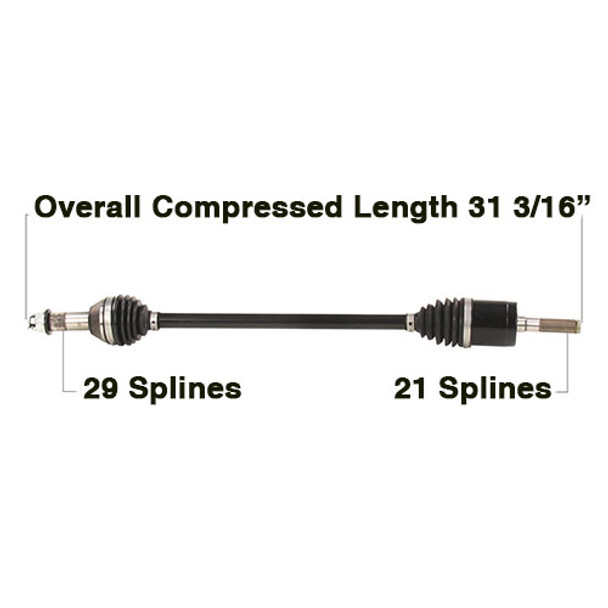 Tytaneum Front Left HD CV Axle CAN-6084HD