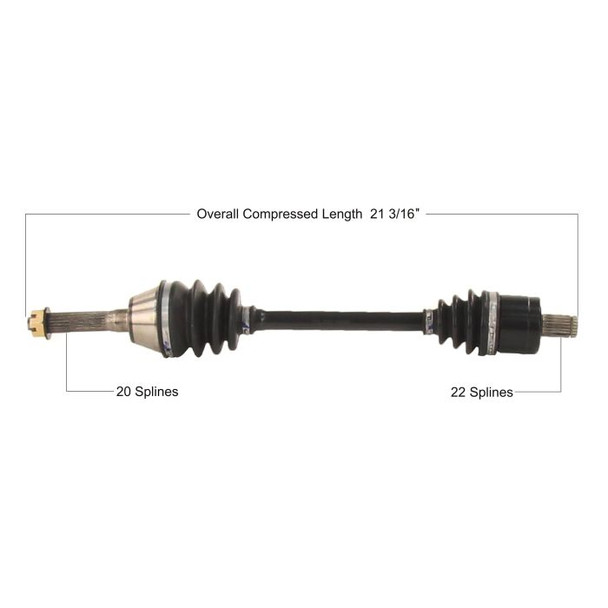 Tytaneum Front Left Right CV Axle POL-7085