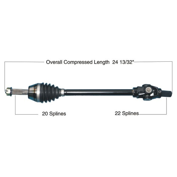 Tytaneum Front Left Right HD CV Axle 813-0316