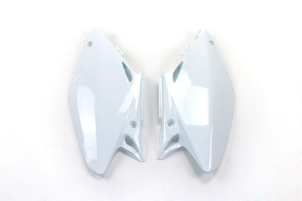 UFO Side Cover Plastic Panels White for Honda 2002-04 CR 125 CR 250