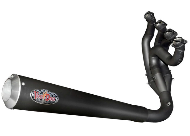 Voodoo Black Sidewinder Megaphone Exhaust System VSEBUSAM2B for Hayabusa 22-25