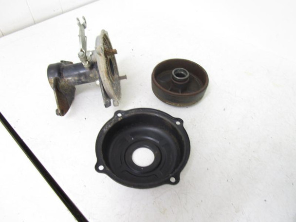 04 Suzuki LTA 50 Quadsport Rear Carrier Brake Plate 64720-43F00 2002-2004