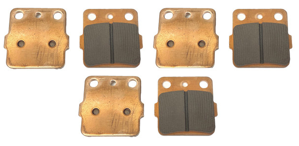 Qty 3 Emgo Front Brake Pads for Yamaha 06-09 Wolverine YFM 350 2x4 Severe Duty
