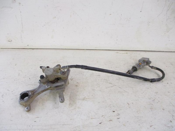 09 Kawasaki KX 250F KXF 250 Rear Brake Master Cylinder Hose Caliper 2009