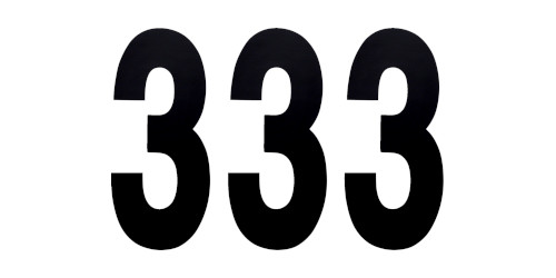 Factory Effex 3pk 8in Number 3 Stickers Black 02-4473