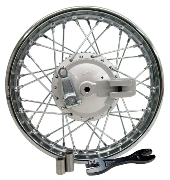 For Kawasaki 03-06 KLX 125 14" Rear Rim Wheel Oversize Spokes Brakes & Sprocket