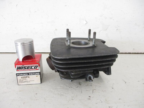 1977 Yamaha YZ 100 Cylinder Jug 51.00mm w/ Wiseco 455PU Piston 2K5-11311-00-00