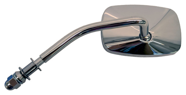 Left Hand Screw-In Mini Style Side View Mirror Chrome fits Harley Davidson