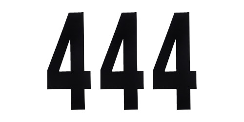 Factory Effex 3pk 6in Number 4 Stickers Black 02-4454