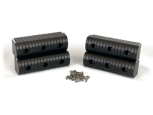 Caliber 4pk Black 2in x 6in BunkWrap End Cap Kit 23053-BK