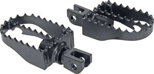 MX Style Pegs Adjustable Footpegs Black Burly Brand B13-1200B