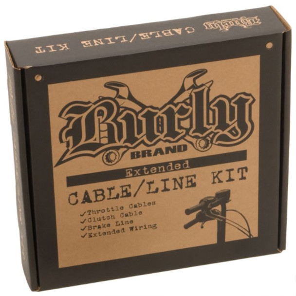 18-19" Ape Hanger Cable Kit Black Burly Brand B30-1286 18-19" Ape Hanger Cable Kit Black Burly Brand B30-1286