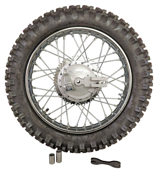 For Kawasaki 03-06 KLX125 16" Rear Rim Wheel Tire Oversize Spokes Brake Sprocket