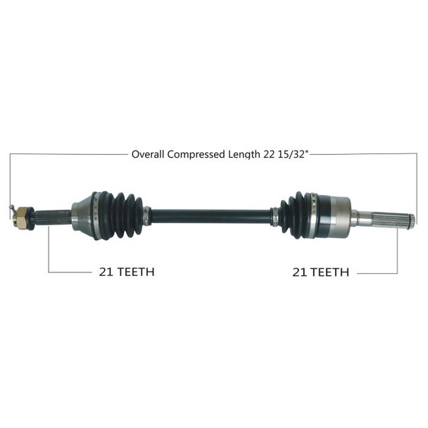 Tytaneum Front Right CV Axle 813-0038