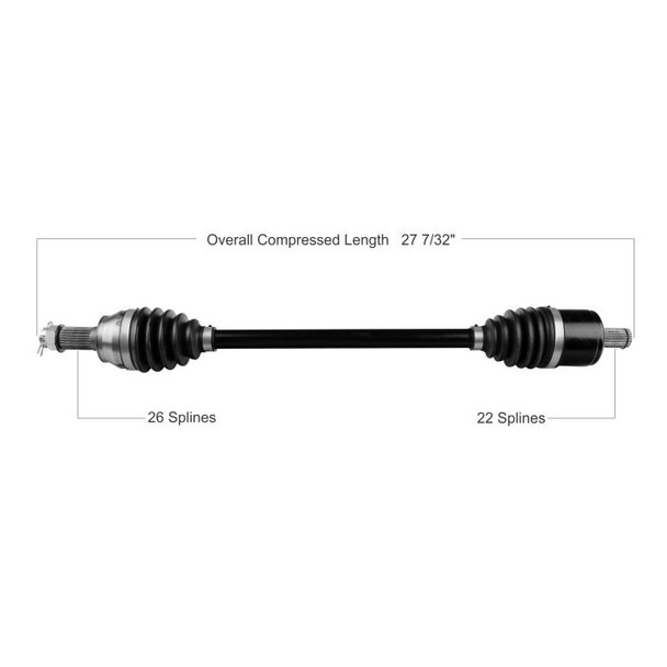 Tytaneum Front Left Right HD CV Axle 813-0324