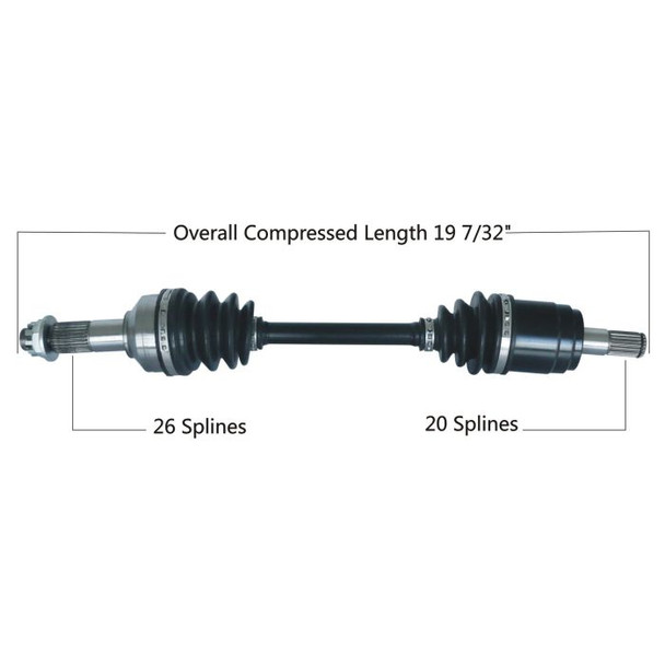 Tytaneum Front Right CV Axle 813-0076