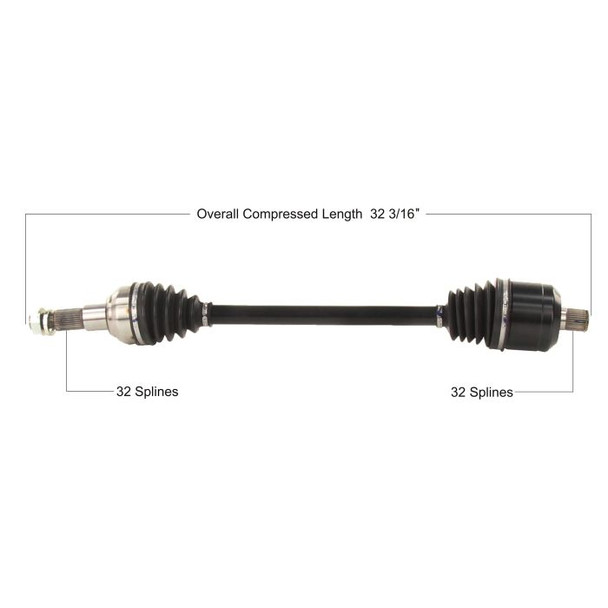 Tytaneum Rear Left Right CV Axle for Kawasaki Teryx KRX 1000 KRF1000 2020-2021