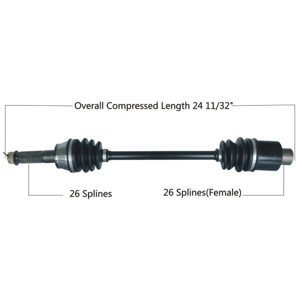 Tytaneum Rear Left Right CV Axle 813-0175
