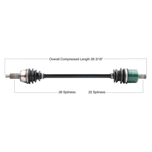Tytaneum Front Left Right CV Axle 813-0150