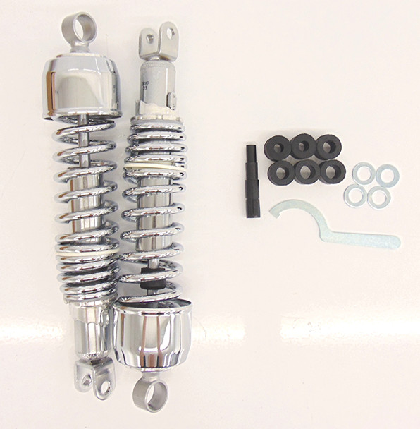 Chrome Rear Heavy Duty Shocks Eye to Clevis 340mm 13.4 1975-1979 Honda GL 1000