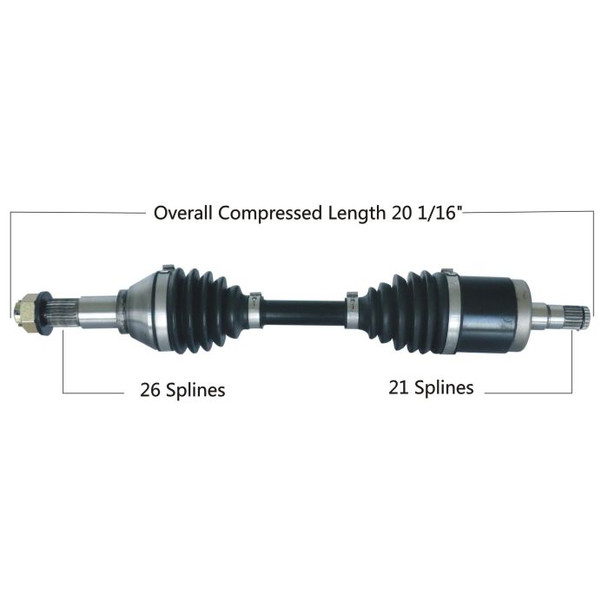 Tytaneum Front Left HD CV Axle 813-0248