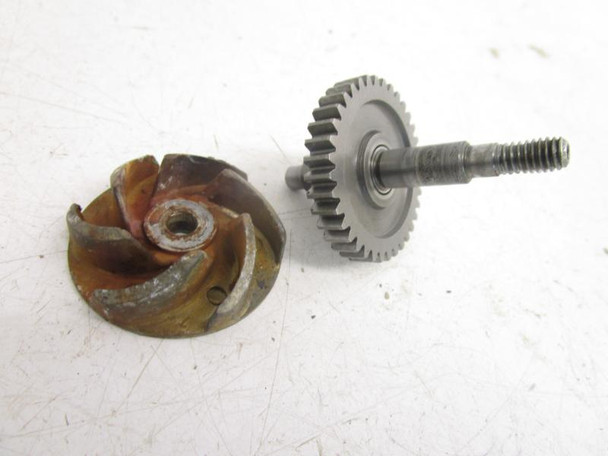 1984 84 Kawasaki KX 125 Water Pump Shaft 13234-1009 *LIGHT PITTING*