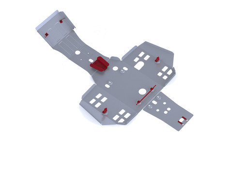 Rival Central Skid Plate Alloy 2444.2116.1 for Honda Rincon 680 TRX680FA 16-23