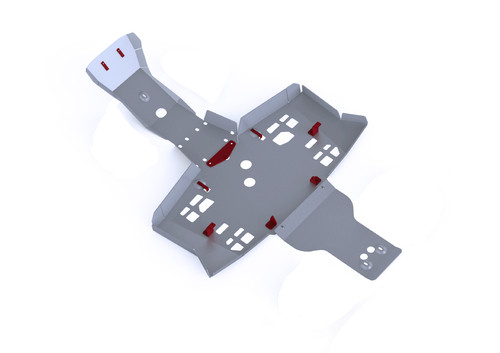 Rival Central Skid Plate Alloy 2444.2110.1 for TRX420 500 520 FA FM IRS 15-25