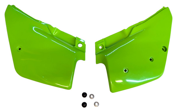 UFO Side Cover Plastic Panels Green fits Kawasaki 1995-26 KDX 200 KDX200