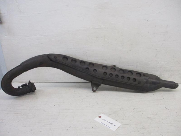 75 Kawasaki F9 350 Exhaust Pipe Muffler 18001-107-21 #2 1970-1975